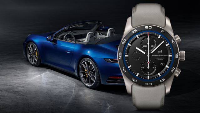 Porsche and timepieces blue
