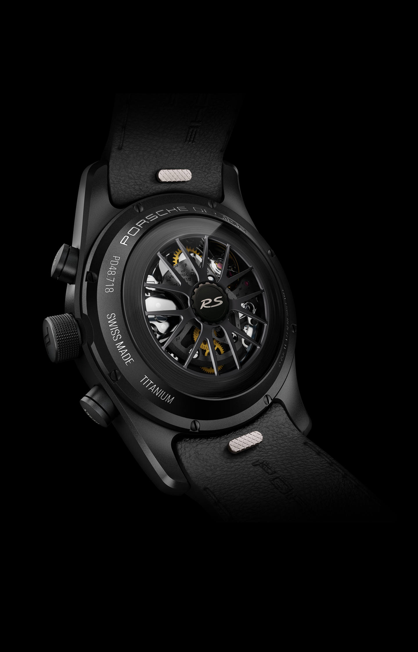 Shows Picture of 451_TP1_718_GT4RS_Weissach_Back_Rotoren_darksilver_B_Milestone_Carousel_1280x2160px_72dpi.png